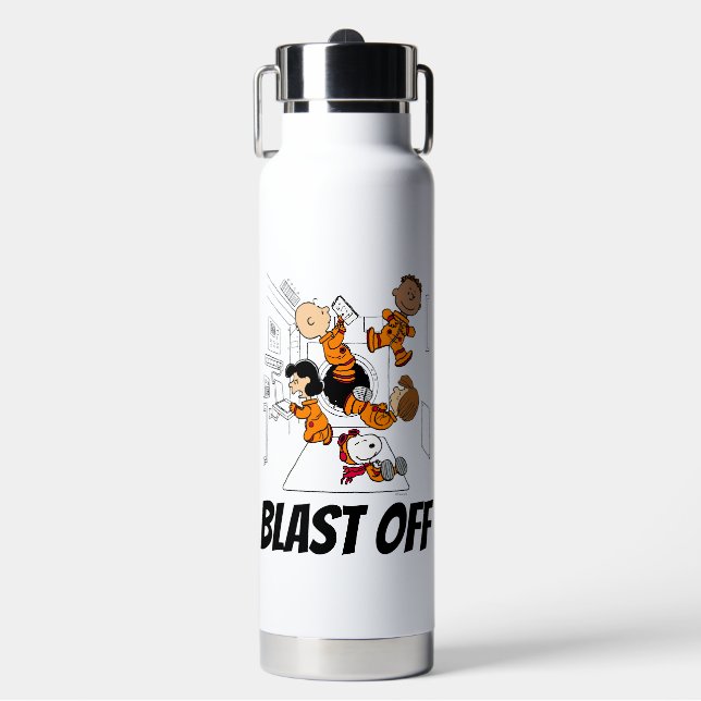 Botella De Agua ESPACIO | Banda de cacahuetes en el espacio (Frente)