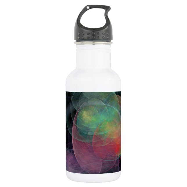 Botella De Agua Espacio de arte abstracto Shell (Anverso)