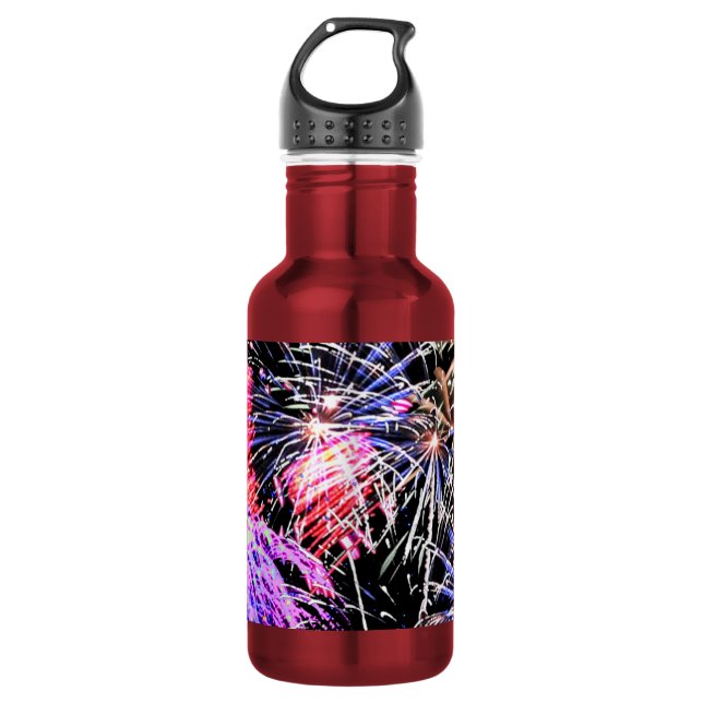 Botella De Agua Espectáculo de Fuegos Artificiales (Anverso)