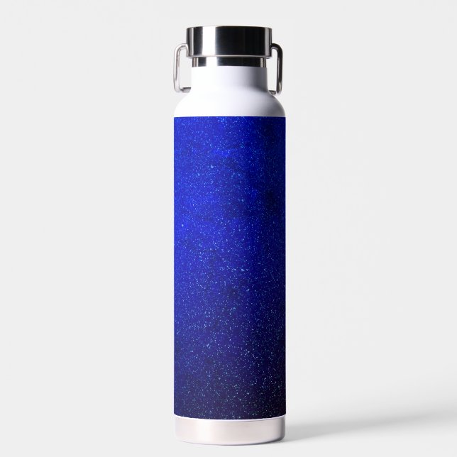 Botella de agua especulada azul eléctrica (Delantero)