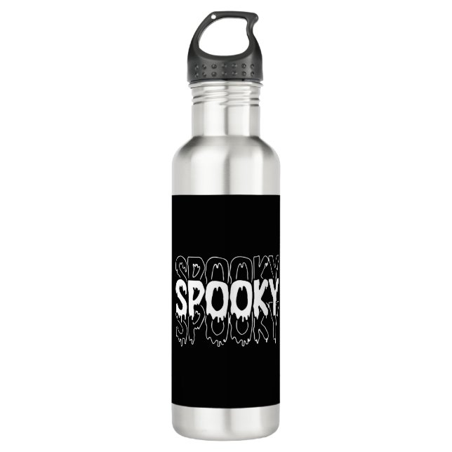 Botella De Agua Espeluznante amante de Halloween (Anverso)