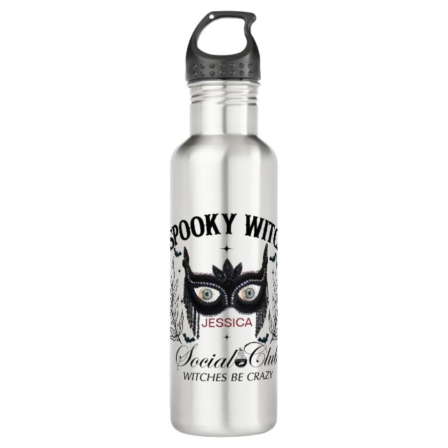 Botella De Agua Espeluznante Fiesta De Halloween 30 Años (Anverso)