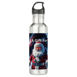 Botella De Agua espeluznante Robot Santa