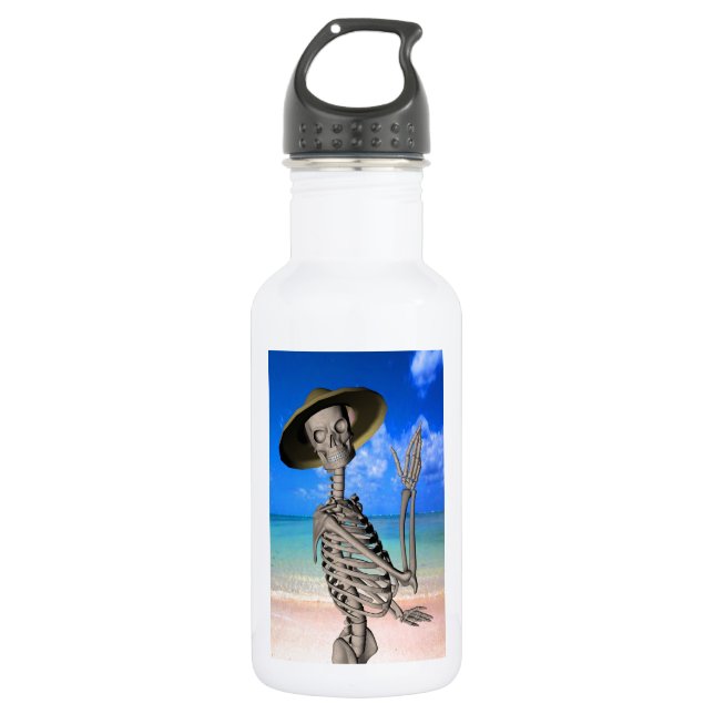 Botella De Agua Esperando con ansias el verano (Anverso)
