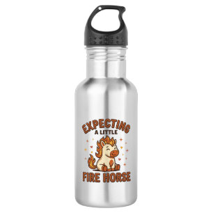 Botella De Agua Esperando un pequeño caballo de fuego camiseta vin