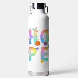 Botella De Agua Esperanza Inspiradora artística positiva motivacio