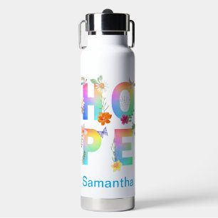 Botella De Agua Esperanza Inspiradora artística positiva motivacio