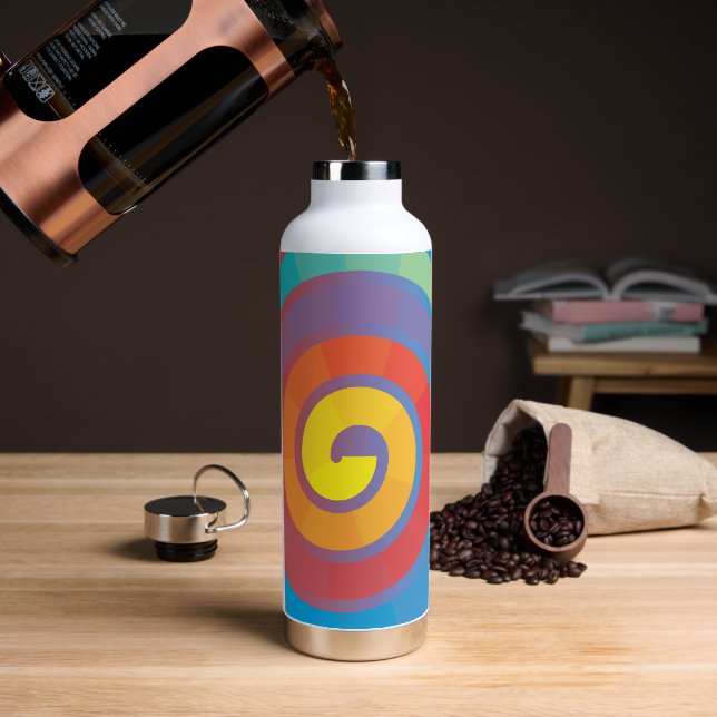 BOTELLA DE AGUA ESPIRAL (Café)
