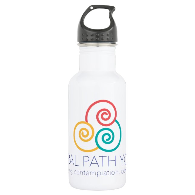 Botella de agua espiral de la yoga de la (Anverso)