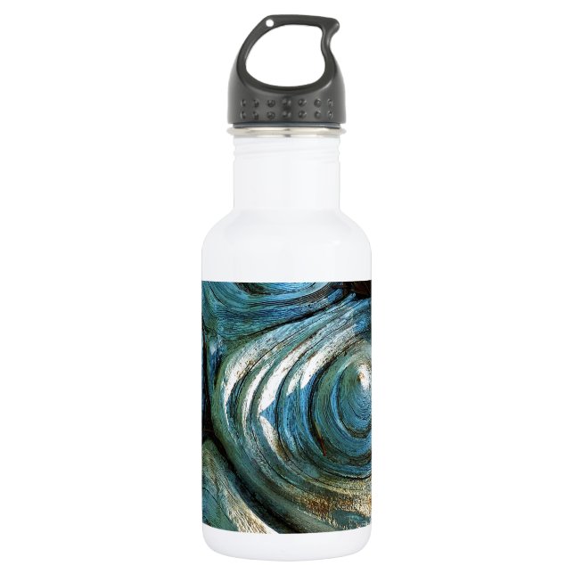 Botella De Agua Espirales de madera (Anverso)