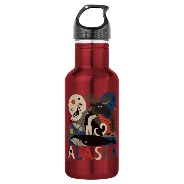 Botella De Agua Espíritu Salvaje de Alaska (Anverso)