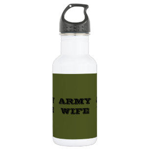 Botella De Agua Esposa del ejército
