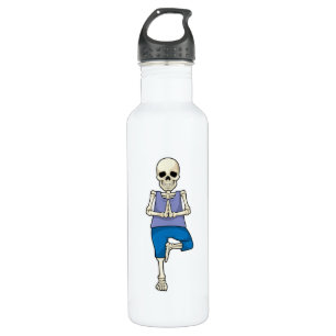 Botella De Agua Esqueleto de Yoga Stretching