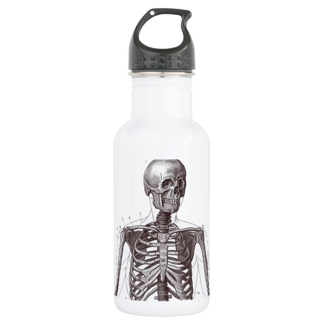 Botella De Agua Esqueleto lleno (Anverso)