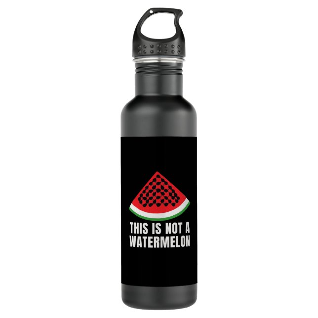 Botella De Agua Esta no es una sandía - keffiyeh palestina (Anverso)