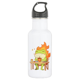 Botella De Agua Esta Rana Está Bien Diseño Divertido Kawaii
