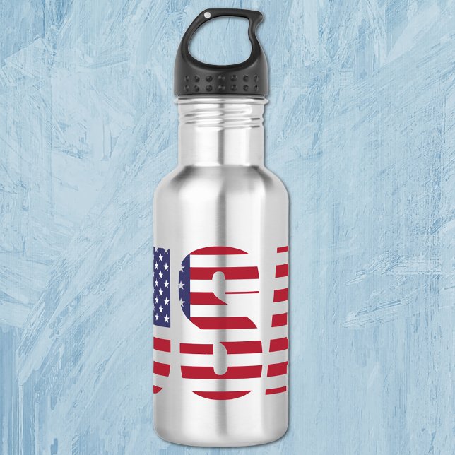 Botella De Agua Estados Unidos Patriótico Personalizado 18oz. (Subido por el creador)