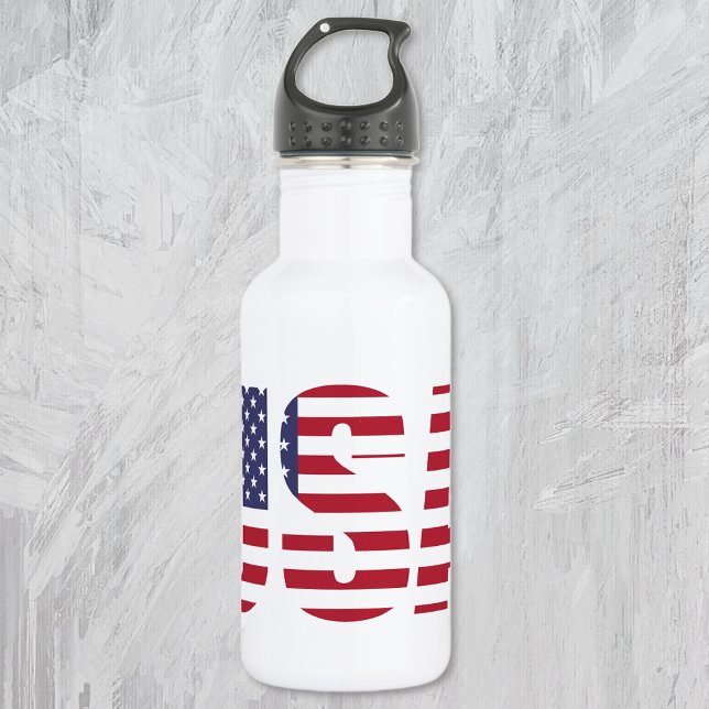 Botella De Agua Estados Unidos Patriótico Personalizado 18oz. (Subido por el creador)