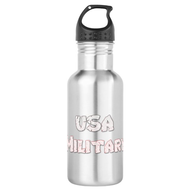 Botella De Agua Estadounidense Militar Americano (Anverso)