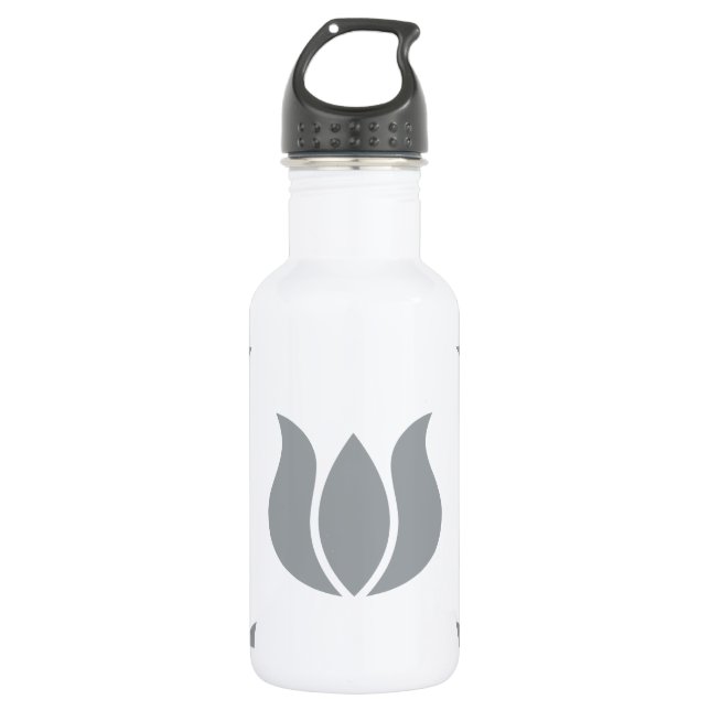 Botella De Agua Estampado de plores 5 de Paloma (Anverso)