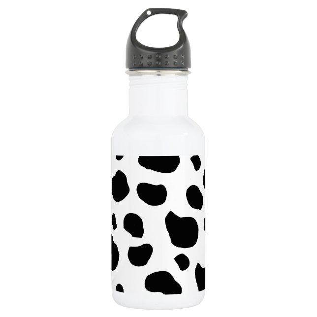 Botella De Agua Estampado de vaca, Patrón de vaca, Manchas de vaca (Anverso)