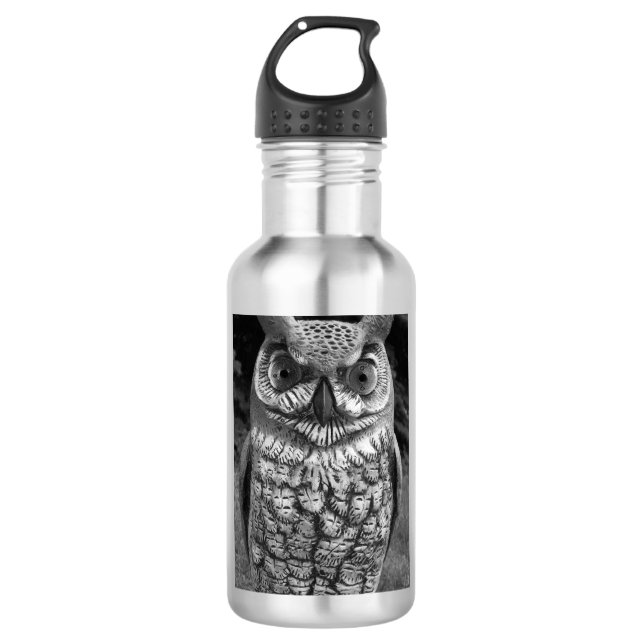 Botella De Agua Estatua de Búho Cute (Anverso)