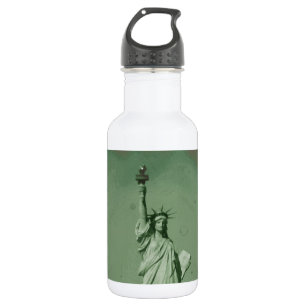 Botella De Agua Estatua de la Libertad con efecto fotográfico daña