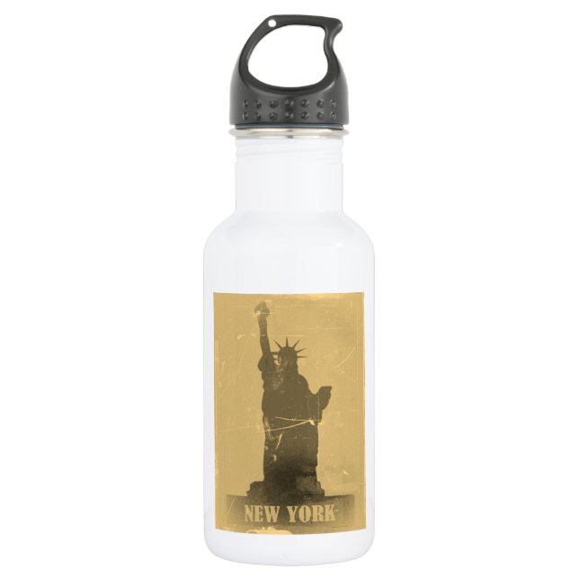 Botella De Agua Estatua de la Libertad - Vintage - (Anverso)