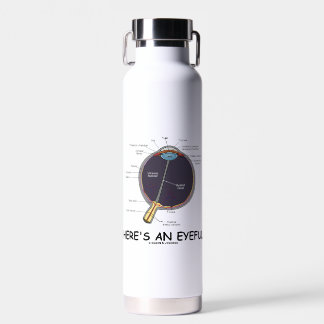 Botella De Agua Este es un humor geek de la anatomía ocular avispa