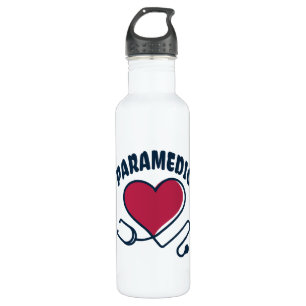 Botella De Agua Estetoscopio paramédico con corazón
