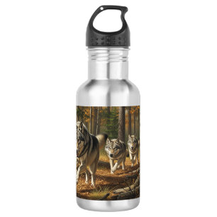 Botella de agua estilo lobo 1