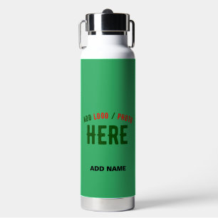 BOTELLA DE AGUA ESTILOSO MODERNO VERDE ESMERALDA PERSONALIZADO DE