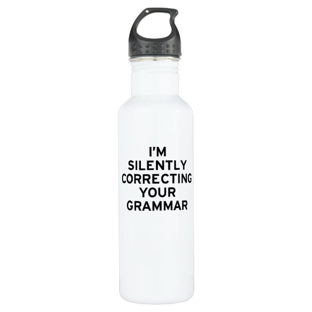 Botella De Agua Estoy corrigiendo la gramática (Anverso)