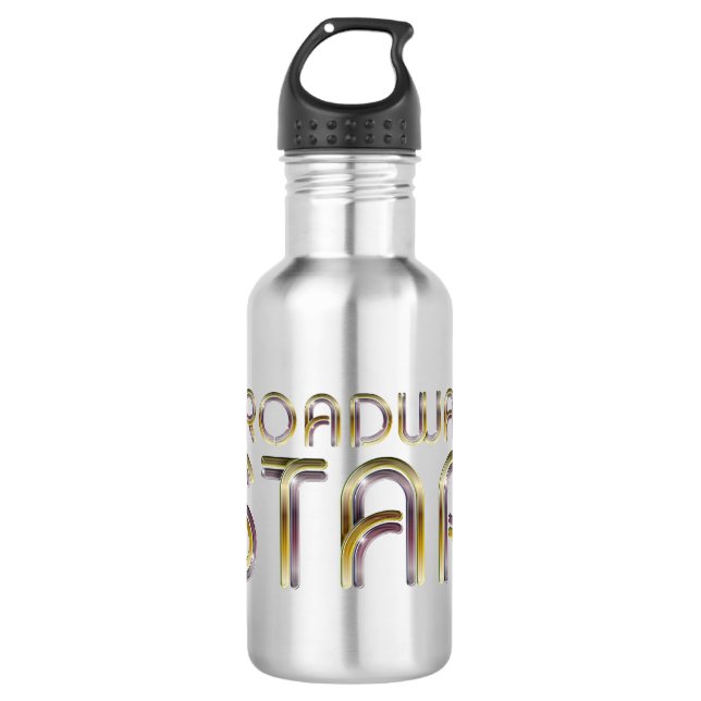 Botella De Agua Estrella de Broadway de la CAMISETA (Anverso)
