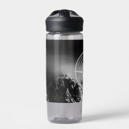 Botella De Agua Estrella de brújula emblema monopólico montañas dr