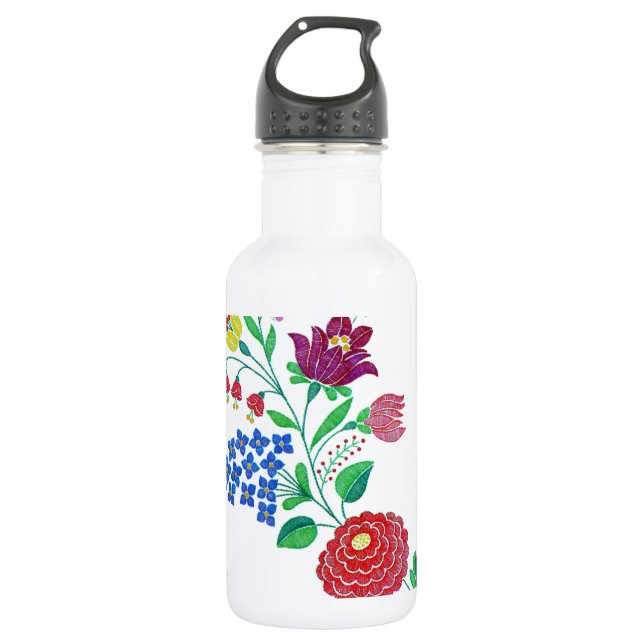 Botella De Agua Estrella de flores de Kalocsai (Anverso)