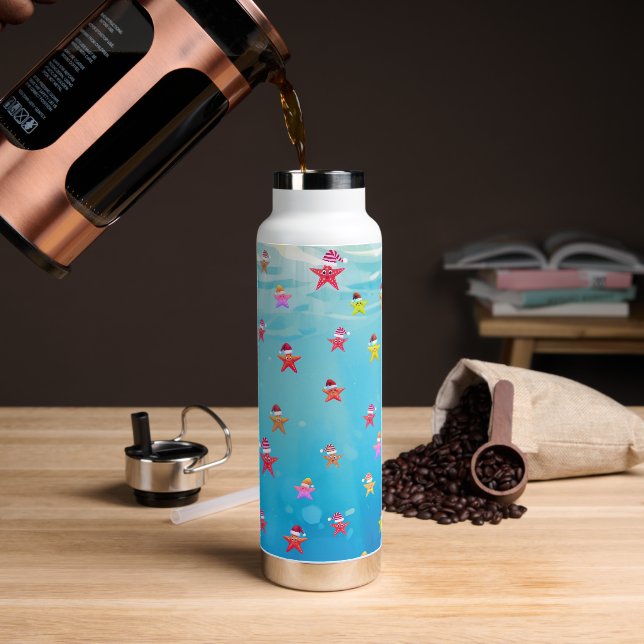 Botella De Agua estrella de mar (Café)