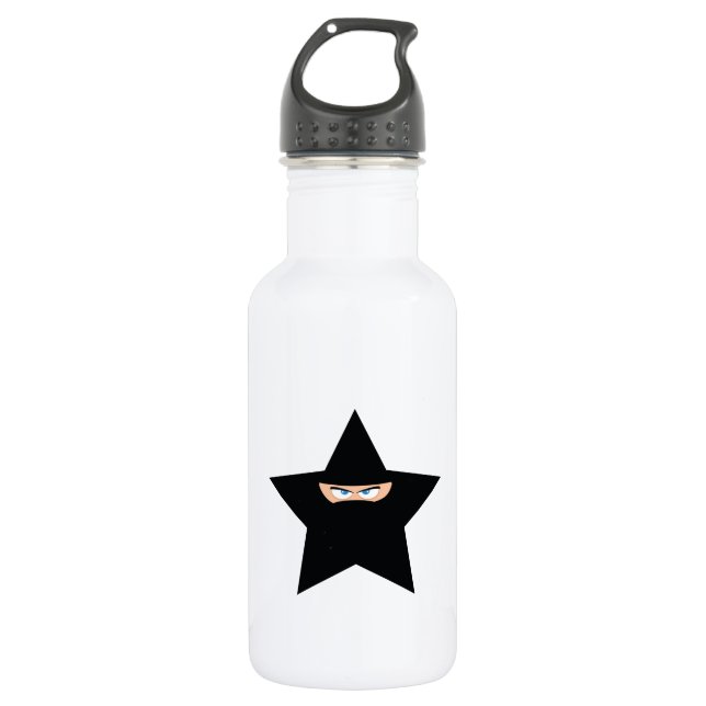 Botella De Agua Estrella Ninja (Anverso)