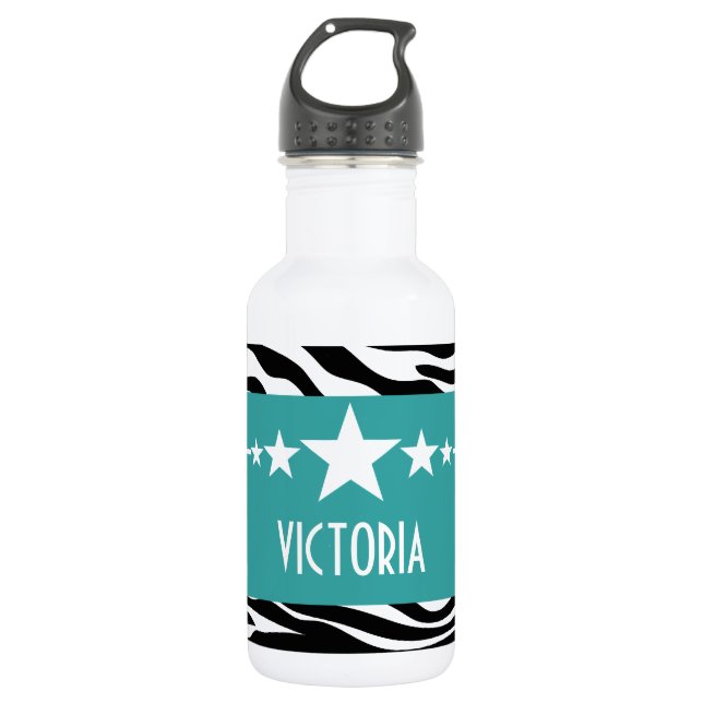 Botella De Agua Estrella verde azulada (Anverso)
