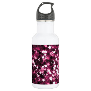Botella De Agua Estrellas brillantes rosadas