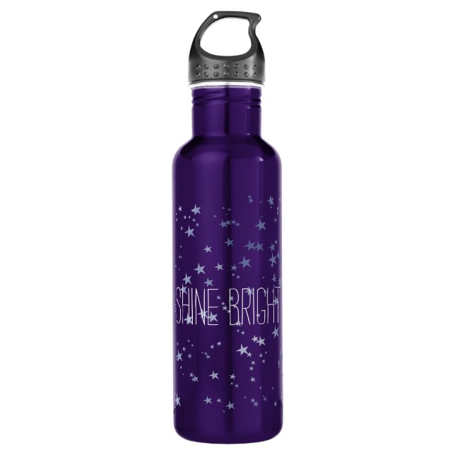 Botella De Agua Estrellas moradas (Anverso)
