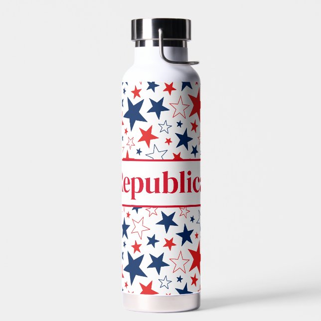 Botella de agua Estrellas Patrióticas Republicanas (Izquierdo)