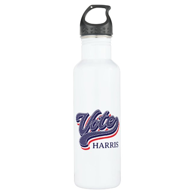 Botella De Agua Estrellas y franjas electorales personalizadas (Anverso)