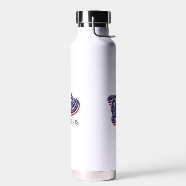 Botella De Agua Estrellas y franjas electorales personalizadas (Izquierdo)