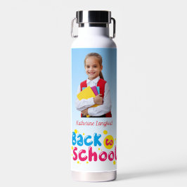 Botella De Agua Estudiante lindo de vuelta a la escuela 