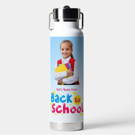 Botella De Agua Estudiante lindo de vuelta a la escuela 