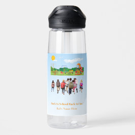 Botella De Agua Estudiante lindo de vuelta a la escuela 