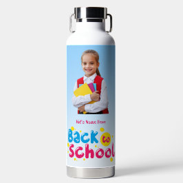 Botella De Agua Estudiante lindo de vuelta a la escuela 