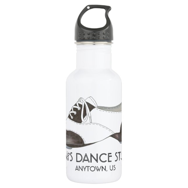 Botella De Agua Estudio de Danza Personalizada personalizado Tap T (Anverso)