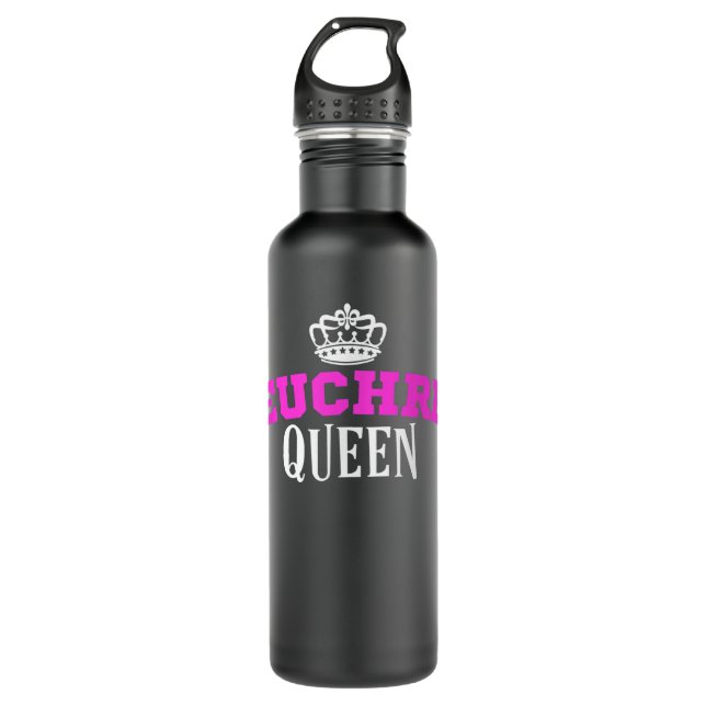 Botella De Agua Euchre Card Game Queen Mom Tunt Clubs  (Anverso)